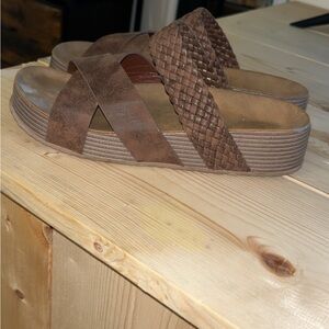 Brown Women's Slide Sandals